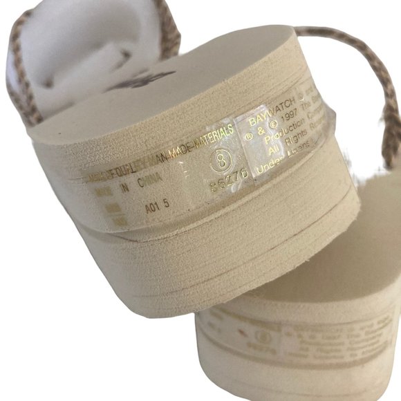 Rare Baywatch Gear • Vintage 90s • Y2K Platform Chunky Slide Sandals • Women's 8 - Picture 9 of 9